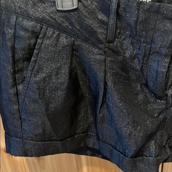 Express Women's Shimmer Black Shorts - Picture 3 of 10